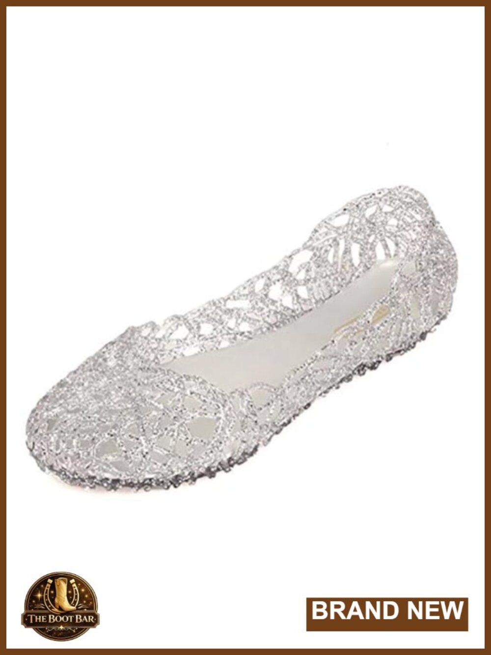Jelly Ballet Flats Slip On Loafers Hollow Out Breathable